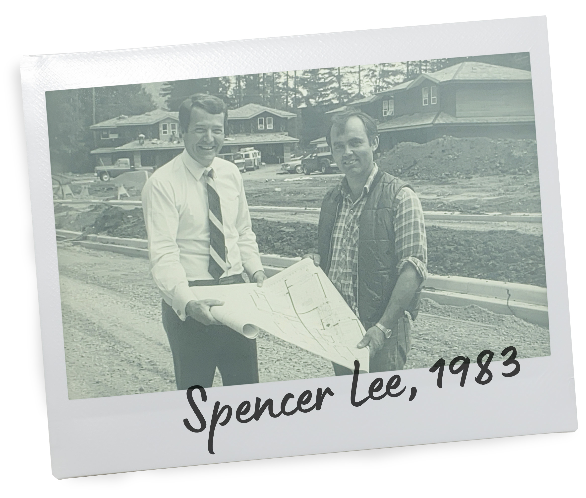 Spencer Lee polaroid, circle 1983